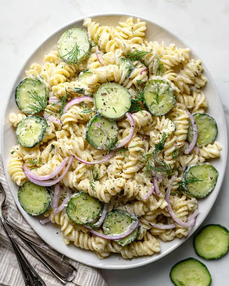 Cucumber Pasta Salad Recipe
