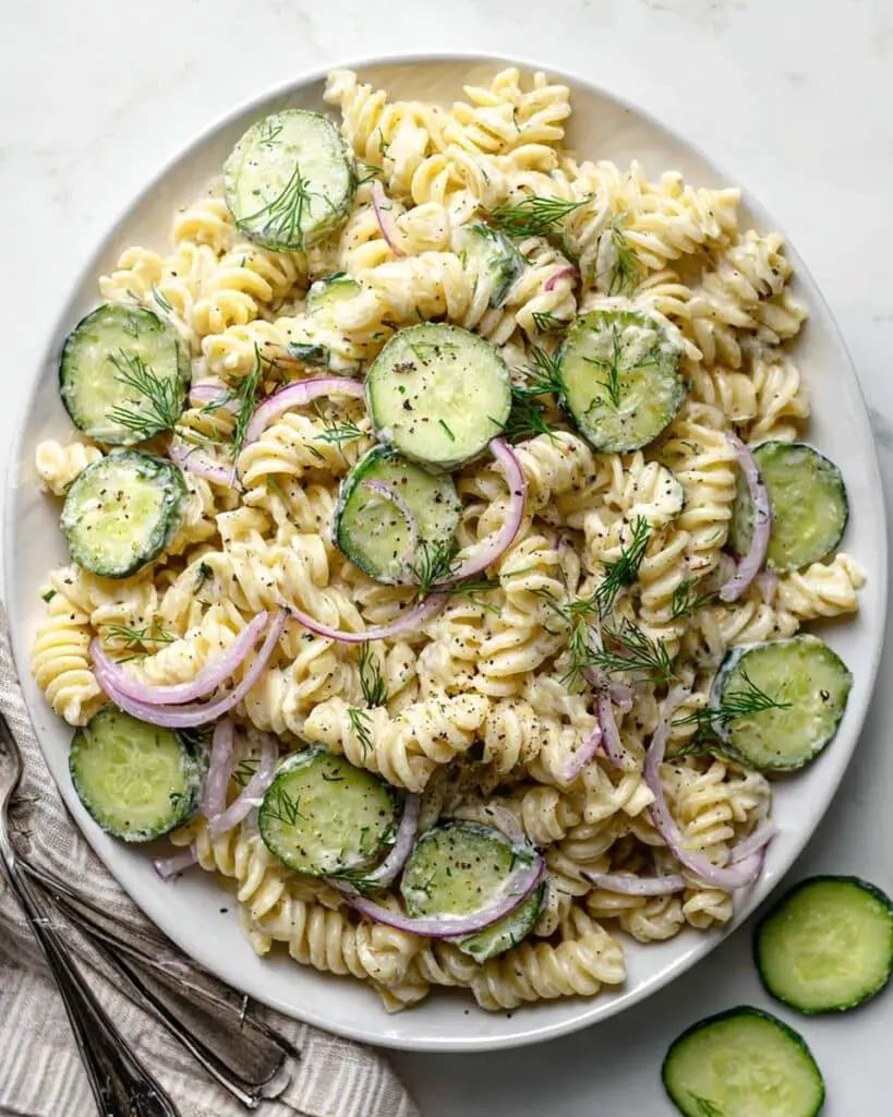 Cucumber Pasta Salad Recipe