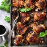 Oven Baked Balsamic Chicken Thighs Recipe
