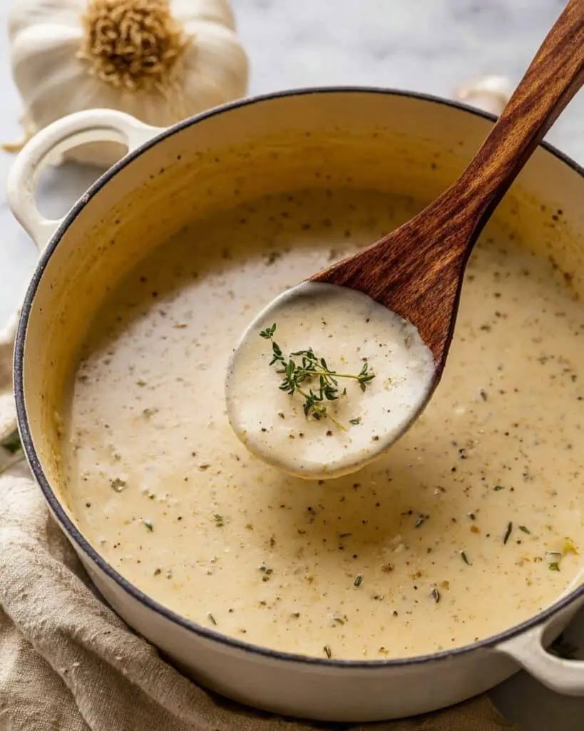 Roasted Garlic Soup Recipe