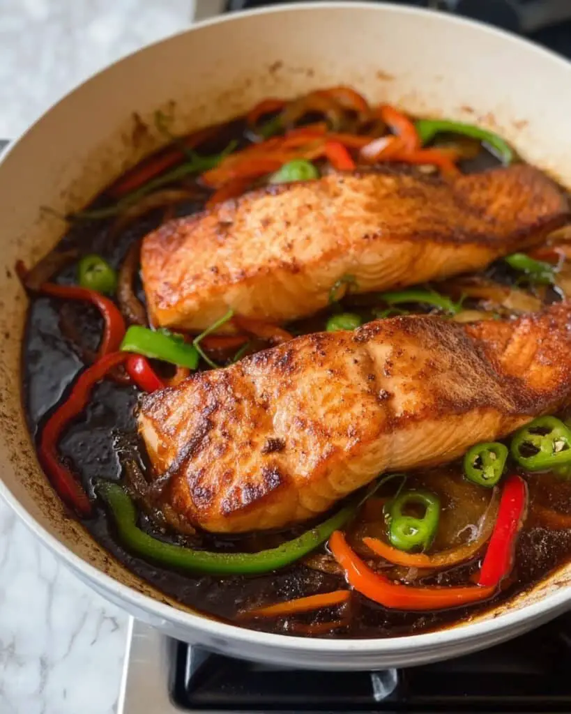 Brown Stew Salmon Recipe