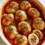 Greek Stuffed Onions (Salantourmasi) Recipe