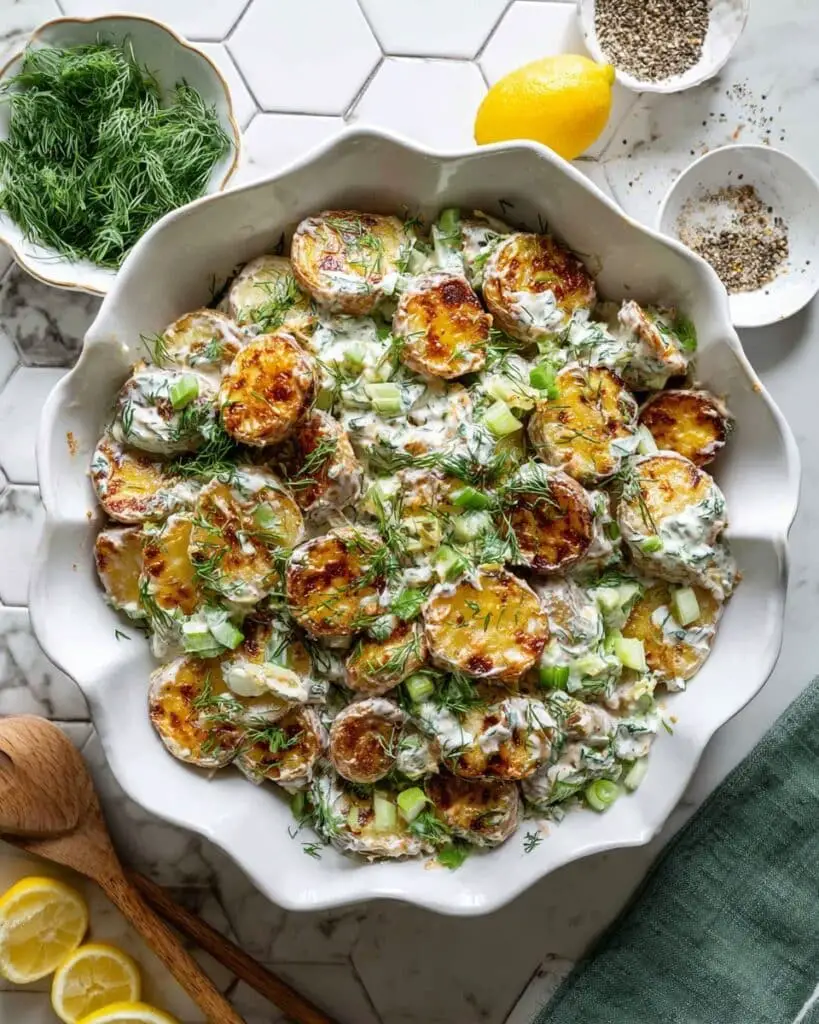 Crispy Smashed Potato Salad Recipe