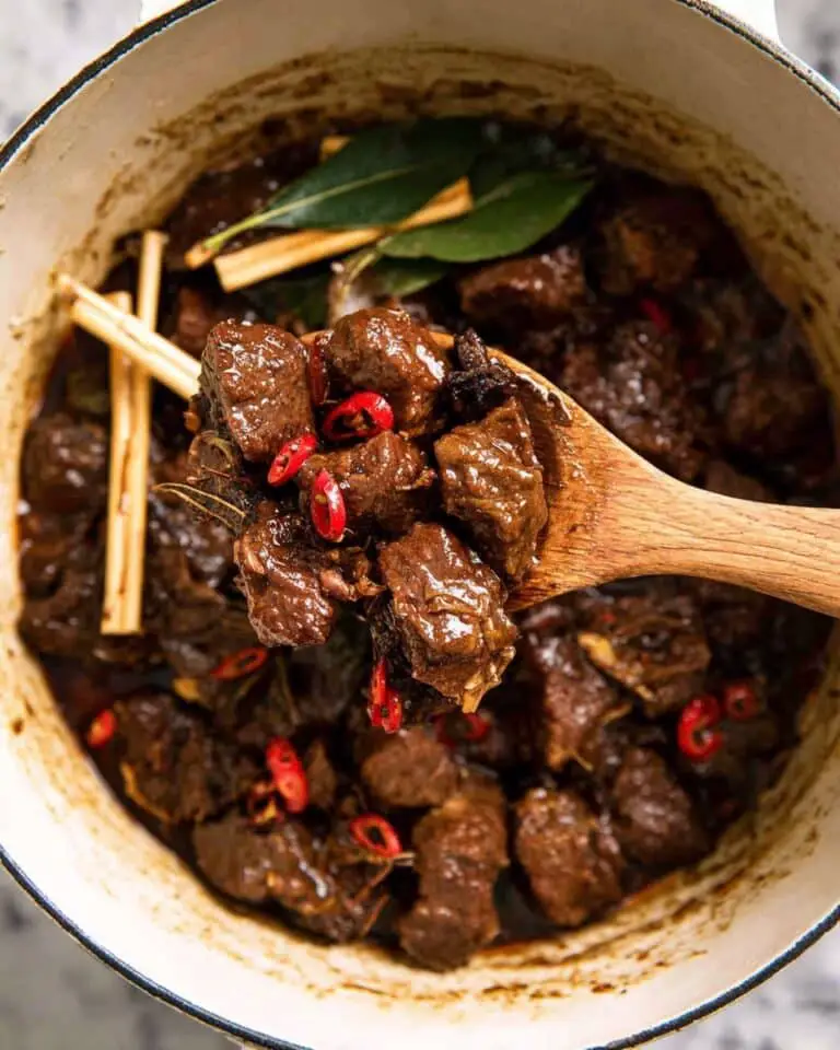 Irresistible Beef Rendang: Slow-Cooked Spicy Coconut Paste Stew Recipe