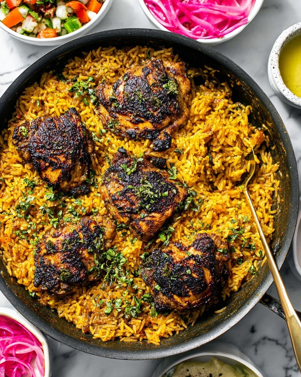 One Pan Shawarma Chicken & Rice Recipe