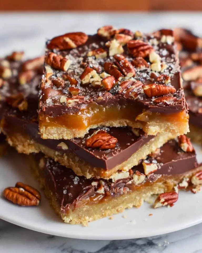 Saltine Cracker Toffee with Chocolate and Pecans Recipe