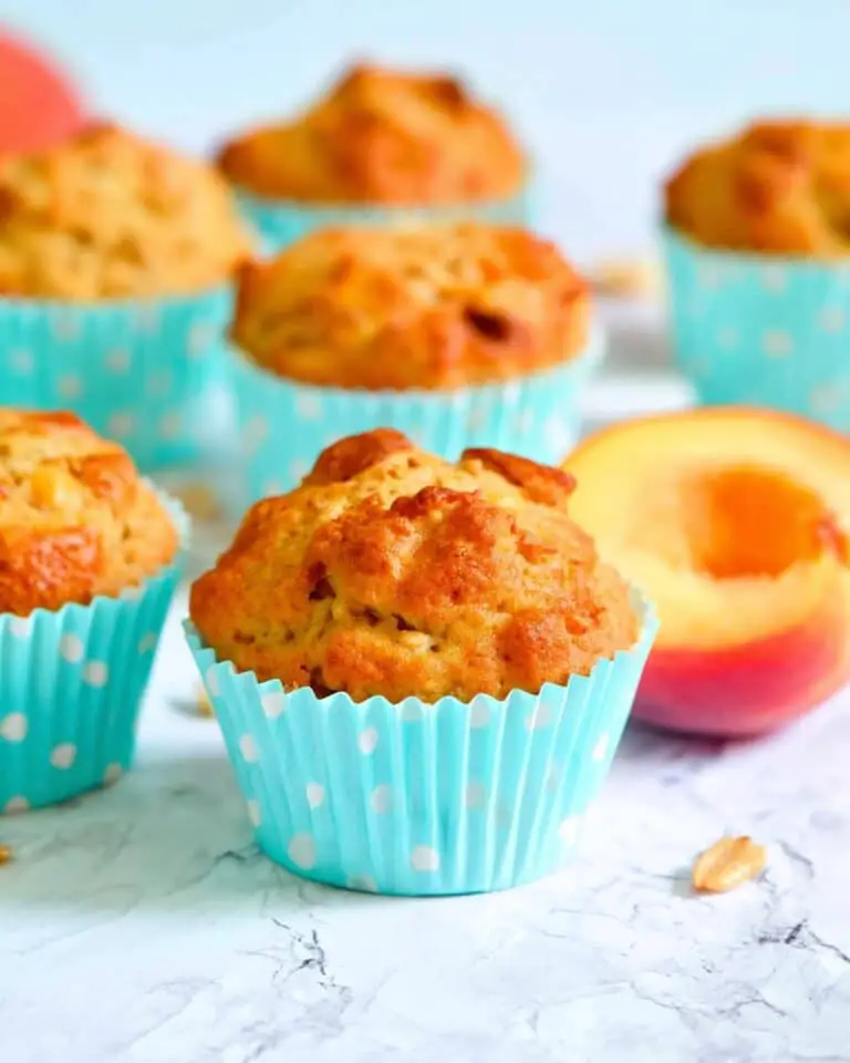 Vegan Peach Muffins Recipe