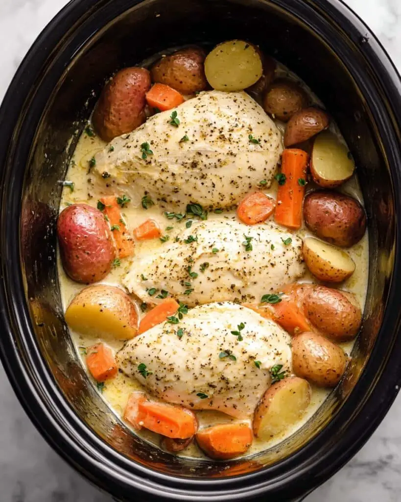 Slow Cooker Creamy Ranch Chicken Recipe