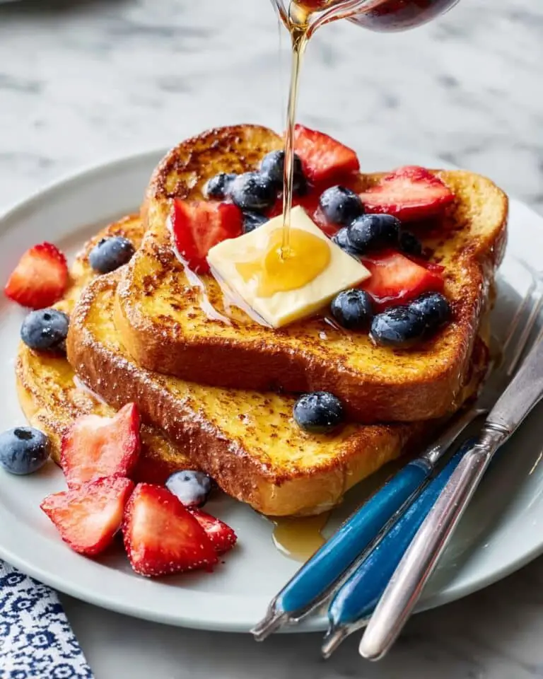 Decadent French Toast with Vanilla, Cinnamon, and Maple Syrup Recipe