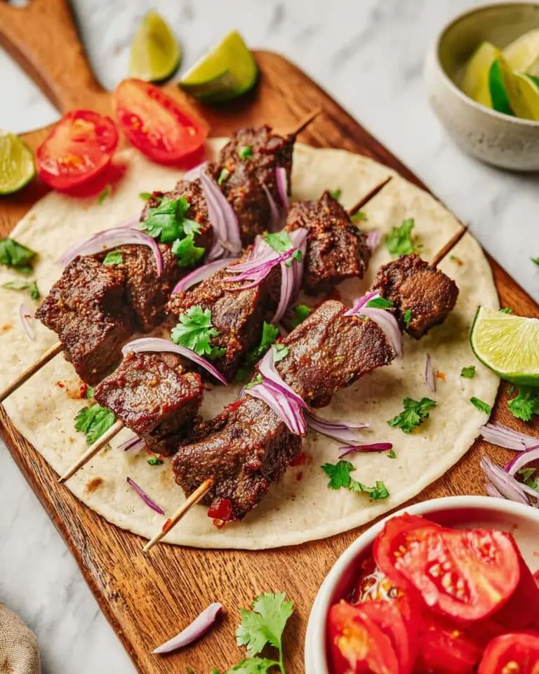 Easy Marinated Beef Skewers Recipe