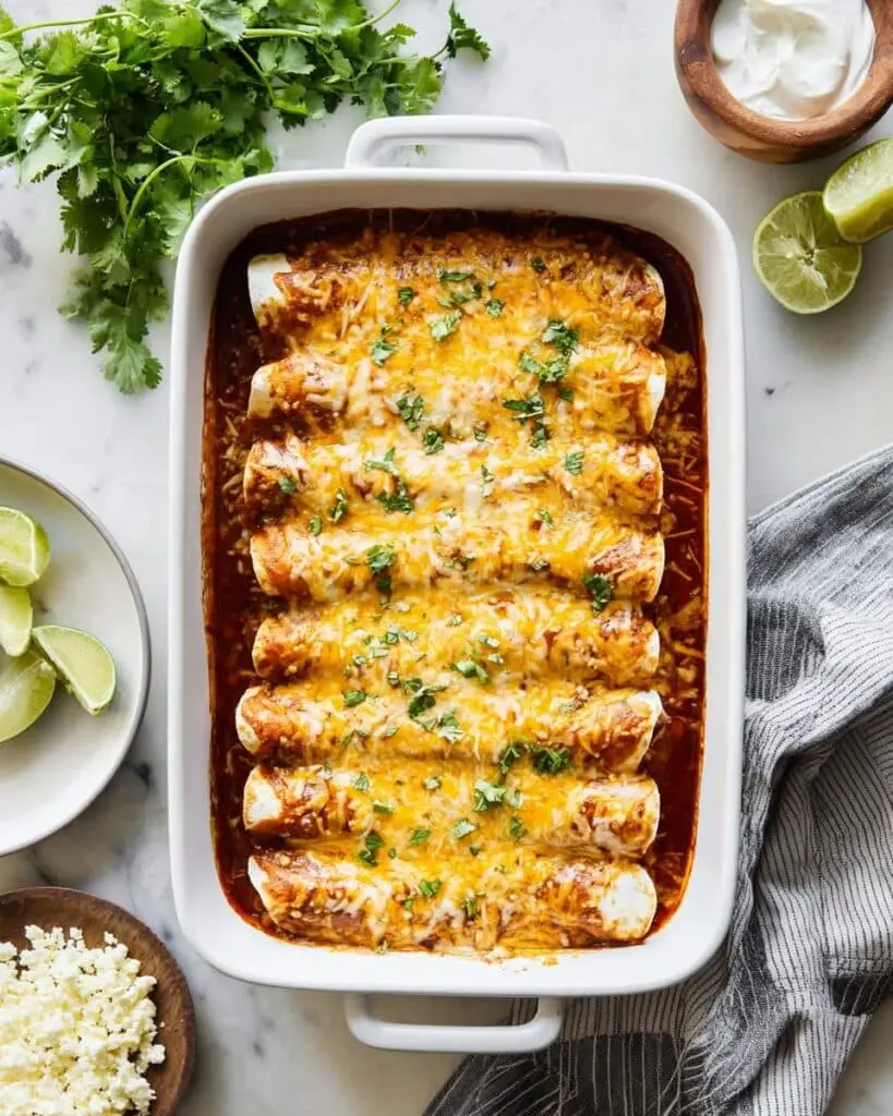Easy Chicken Enchiladas Recipe