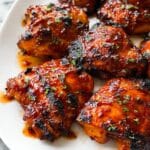 Caramelized BBQ Chicken Thighs in the Oven Recipe