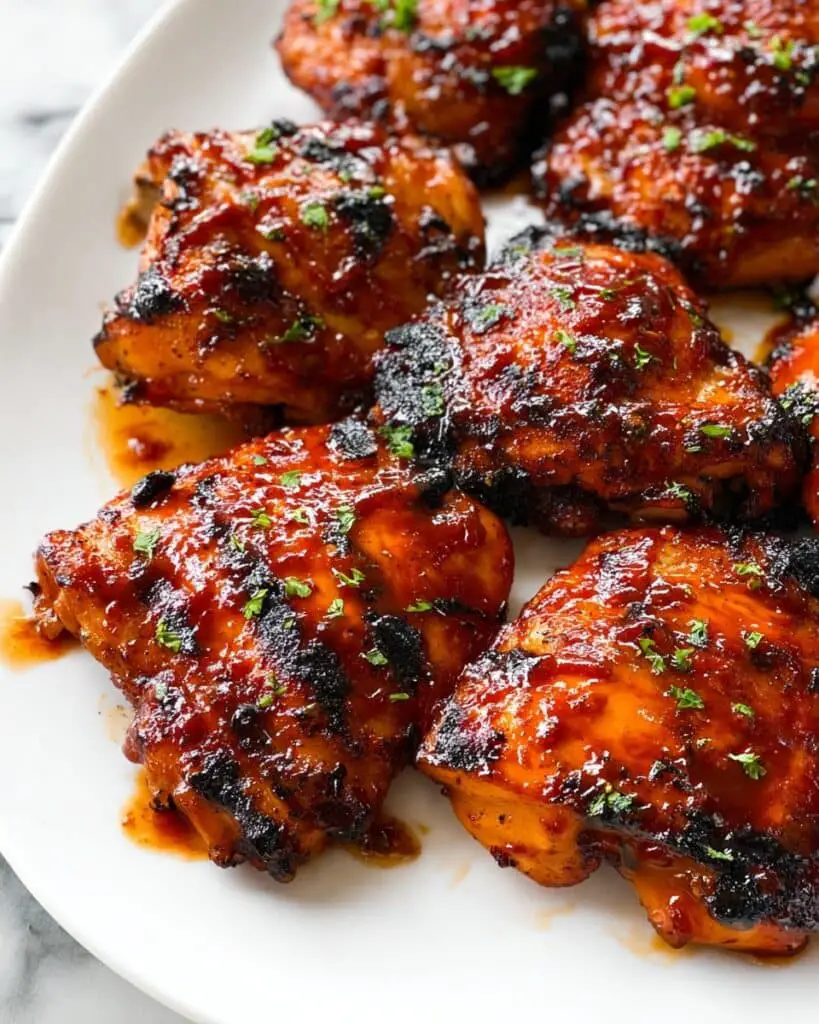 Caramelized BBQ Chicken Thighs in the Oven Recipe