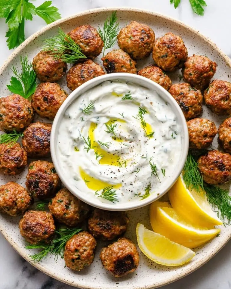 Soft and Tender Baked Greek Chicken Meatballs – No Breadcrumbs Recipe