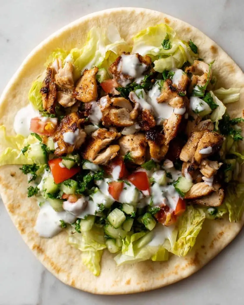 Homemade Chicken Shawarma with Garlic Yogurt Sauce Recipe