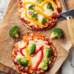 Chicken Crust Pizza with Veggies Recipe