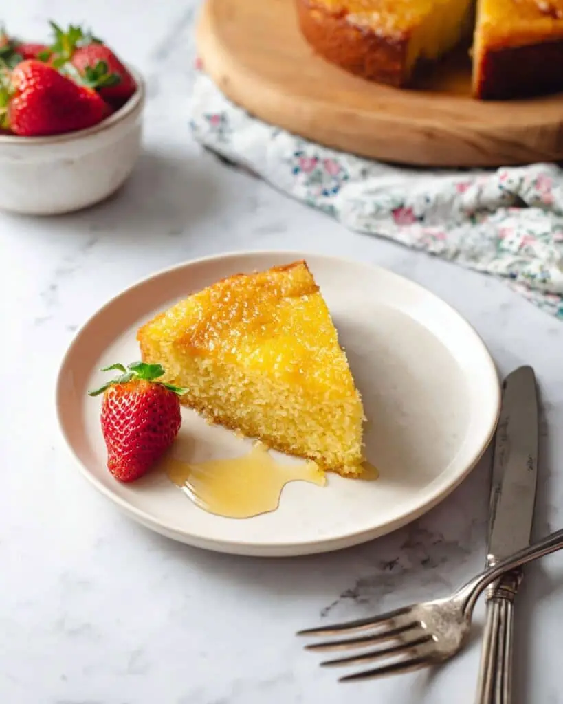 Honey Citrus Polenta Cake Recipe