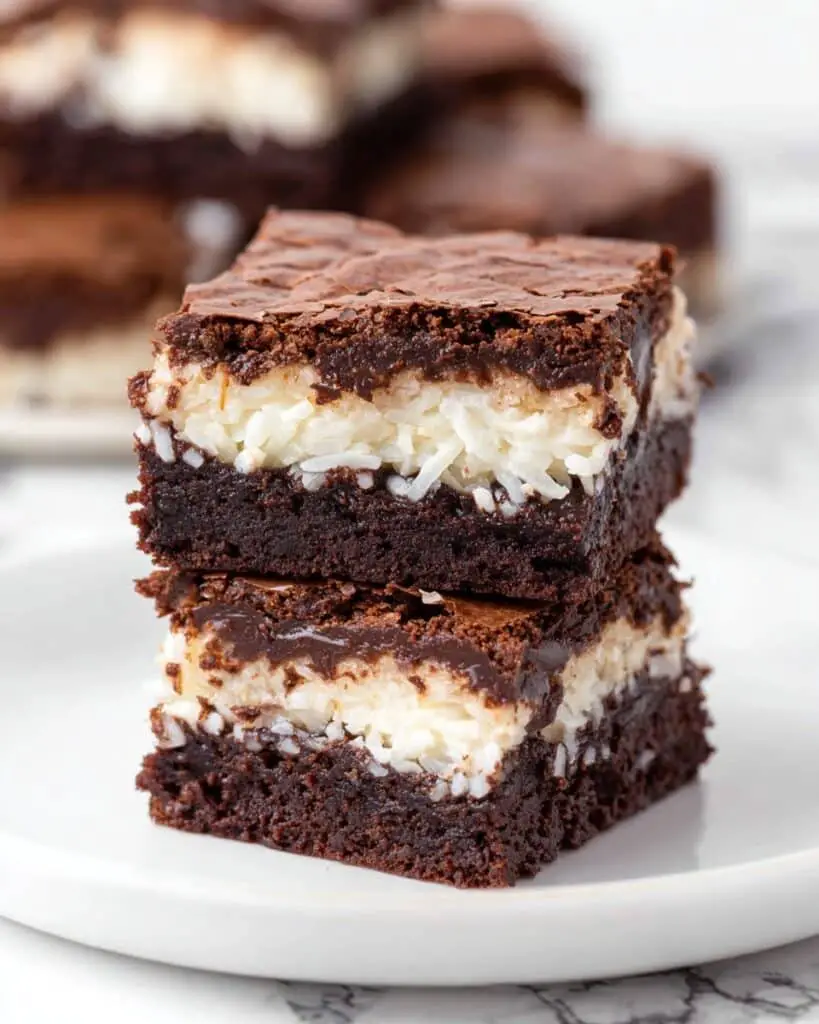 Coconut Stuffed Brownies Recipe