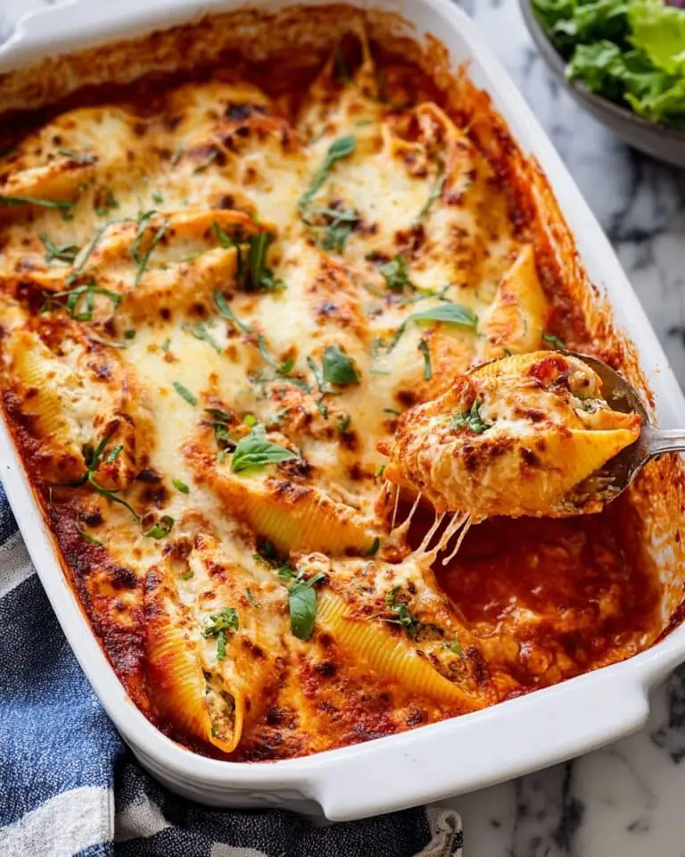 Cheese and Spinach Stuffed Shells Recipe