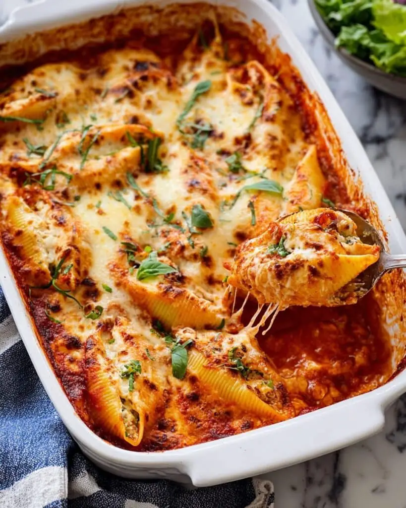 Cheese and Spinach Stuffed Shells Recipe