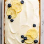 Lemon Blueberry Sheet Cake with Cream Cheese Frosting Recipe
