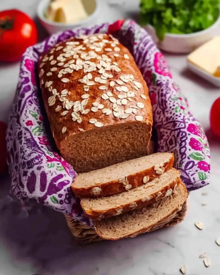 Whole Wheat Honey Bread with Optional Oat Topping Recipe