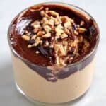 Cottage Cheese Peanut Butter Mousse with Dark Chocolate Drizzle Recipe