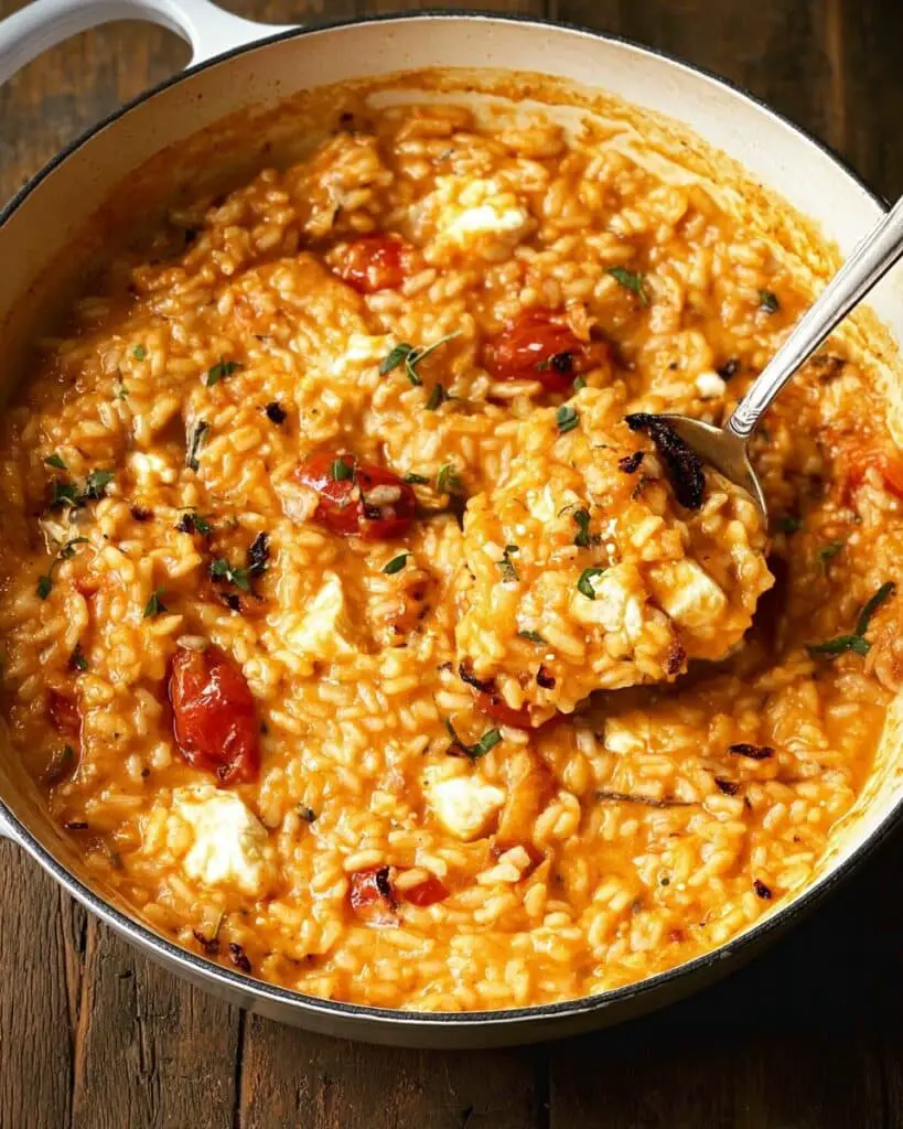 Tomato Mozzarella Risotto Recipe