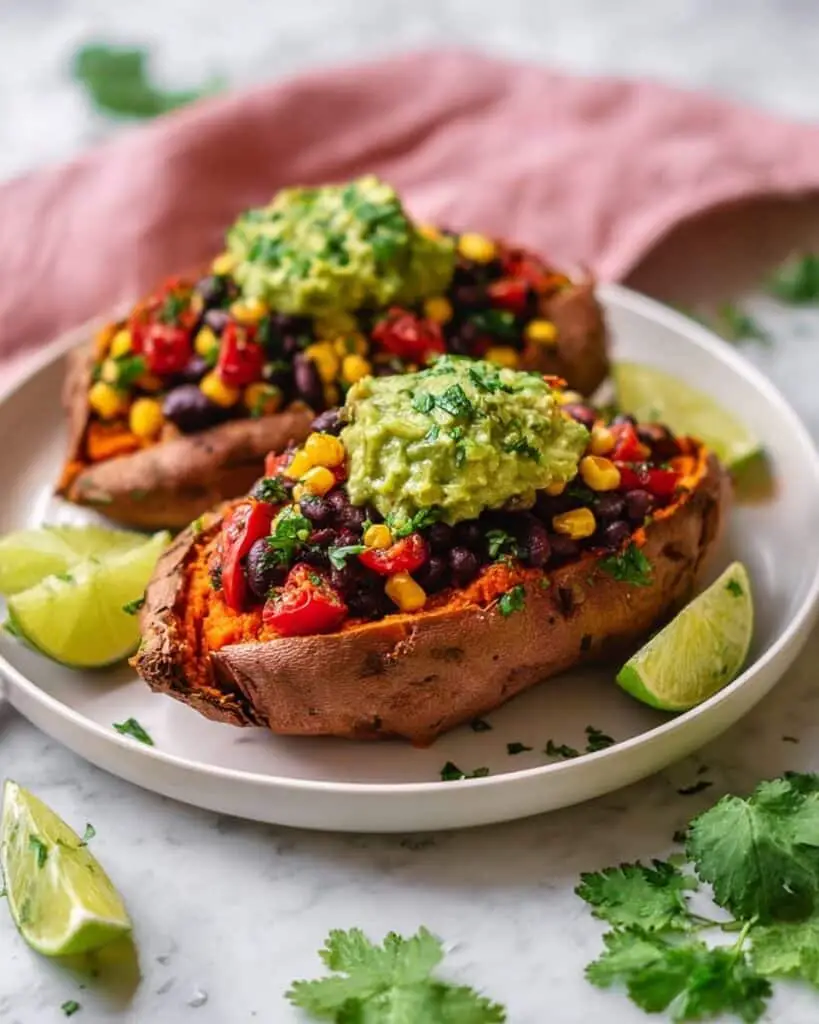 Black Bean Stuffed Sweet Potatoes (Vegan) Recipe