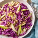 Red Cabbage Salad with Apples, Walnuts, and Apple Cider Vinaigrette Recipe