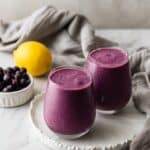 Blueberry Avocado Smoothie with Lemon & Yogurt Recipe