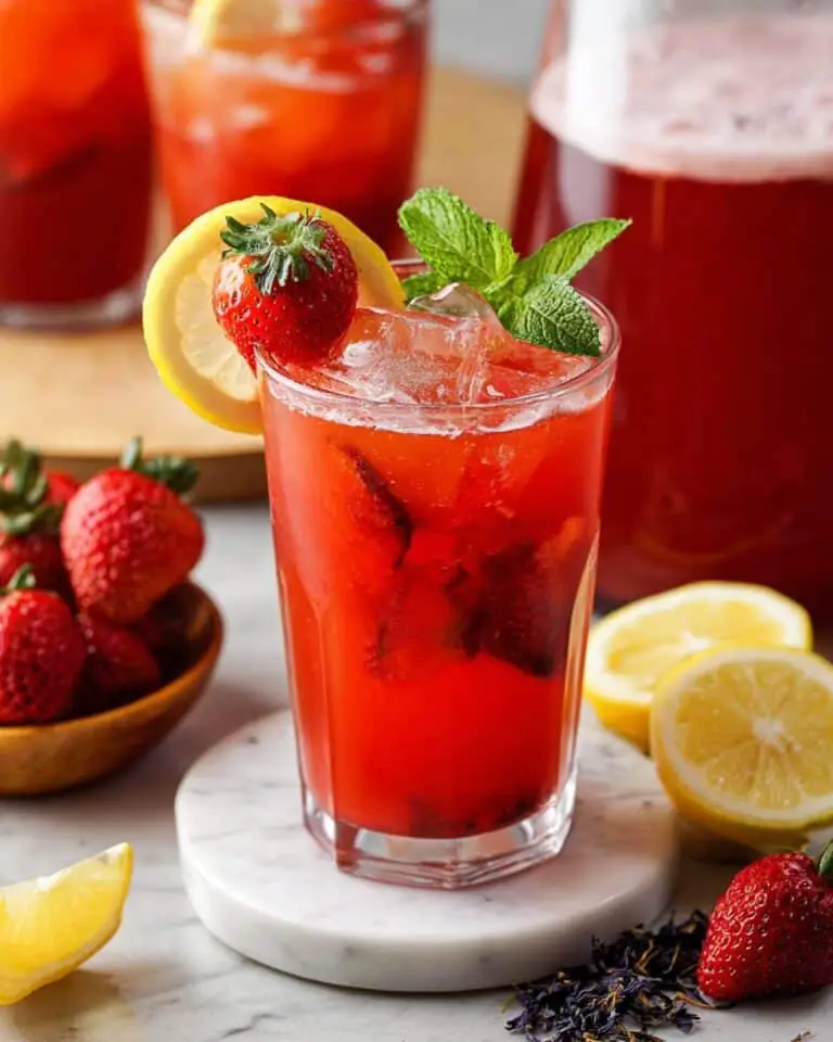 Fresh Strawberry Hibiscus Lemonade Recipe