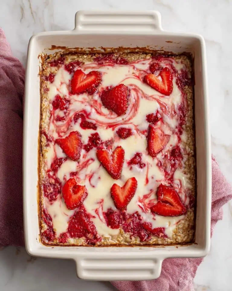 Strawberry Cheesecake Baked Oatmeal Recipe