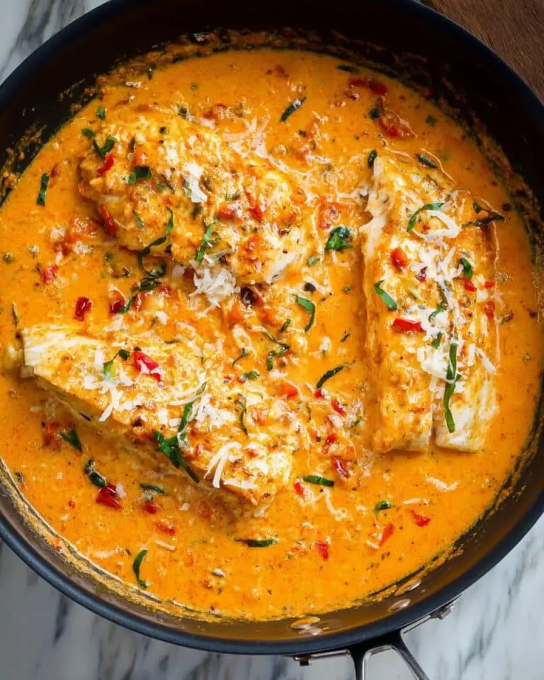 Tilapia in Roasted Pepper Sauce Recipe
