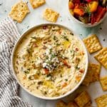 High Protein Cottage Cheese Giardiniera Dip Recipe