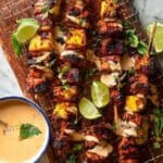 Chipotle Pineapple Bang Bang Chicken Skewers Recipe