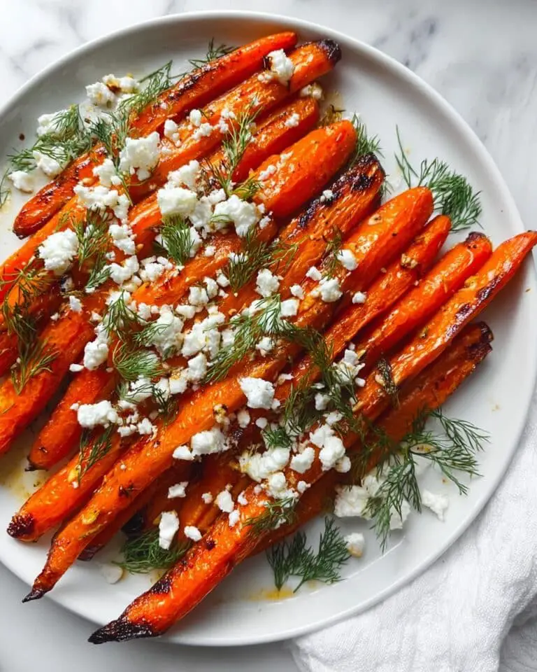 Roasted Carrots with Feta and Dill Recipe