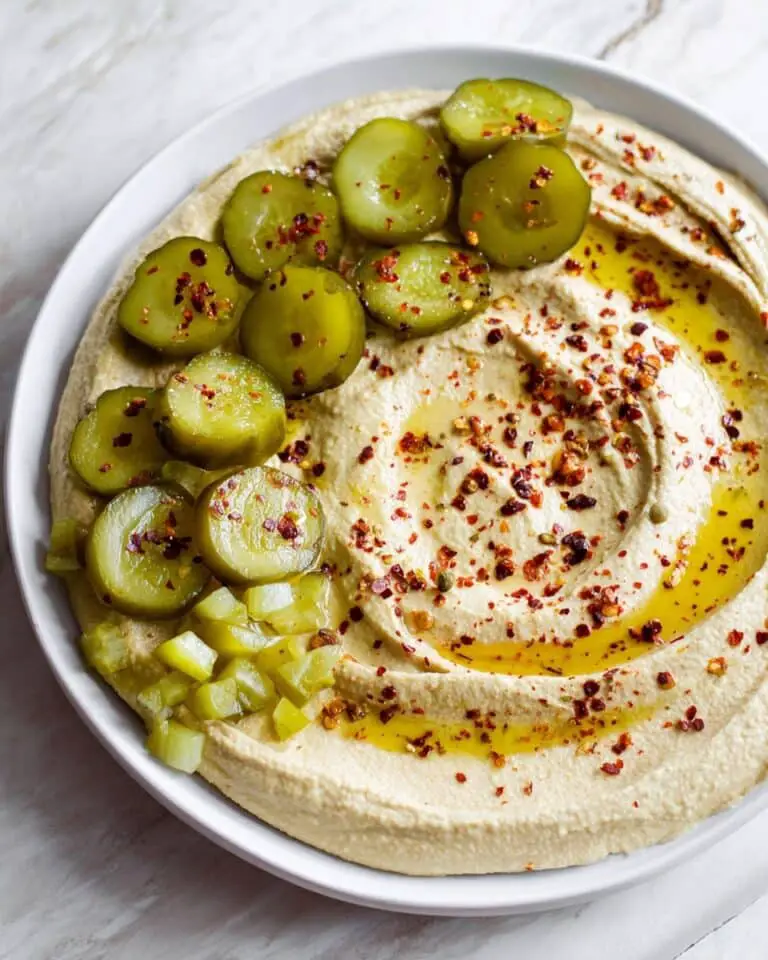 Dill Pickle Hummus Recipe