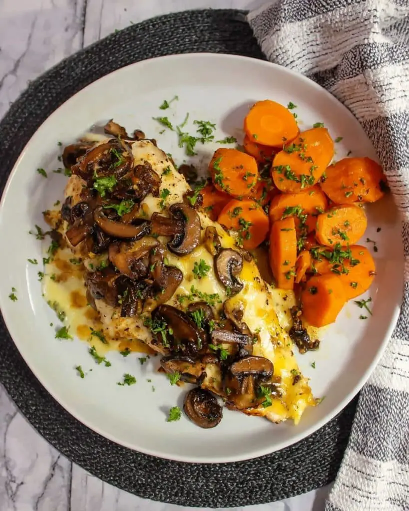Stuffed Chicken Breasts with Mushrooms and Gouda Recipe
