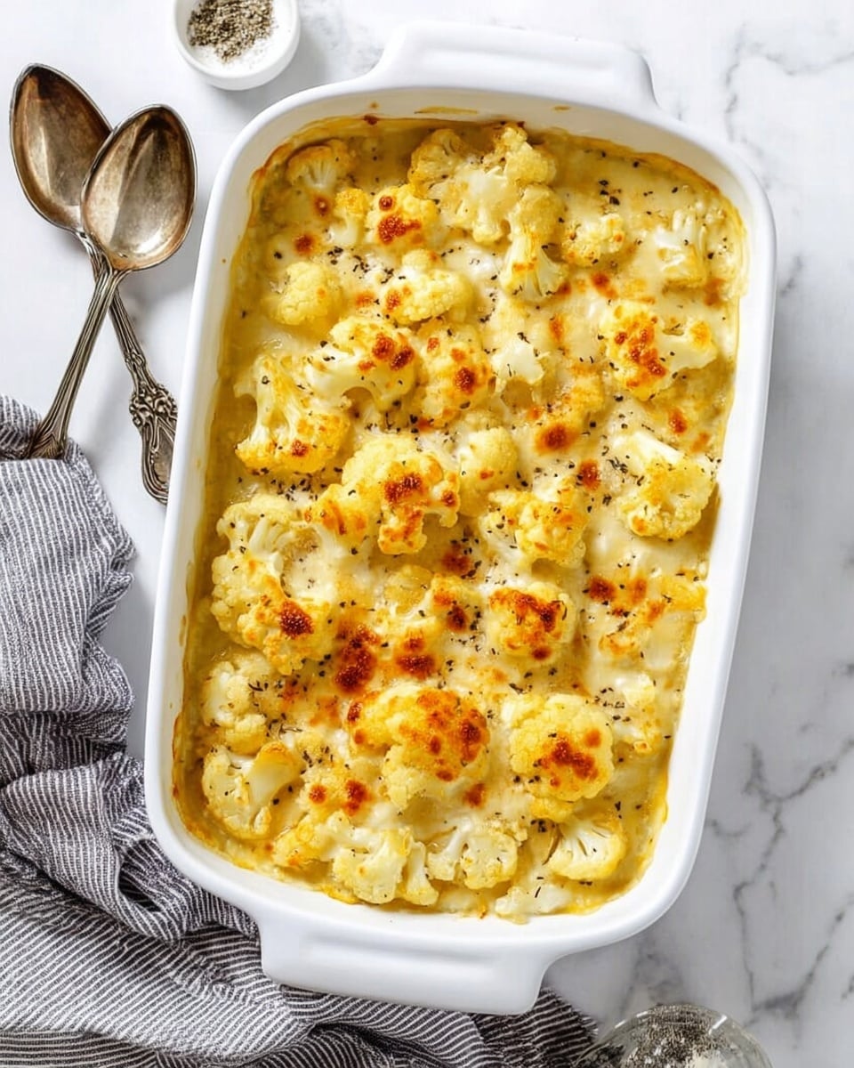 Baked Cauliflower Mac and Cheese Recipe