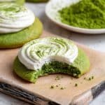 Matcha Latte Cookies with Mascarpone Cream Recipe