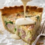 Eggs Benedict Quiche with Hollandaise Sauce Recipe
