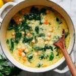 Lemon Chickpea Orzo Soup Recipe