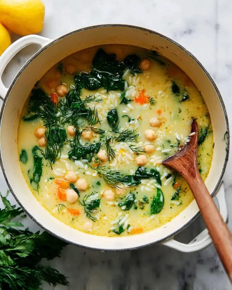 Lemon Chickpea Orzo Soup Recipe