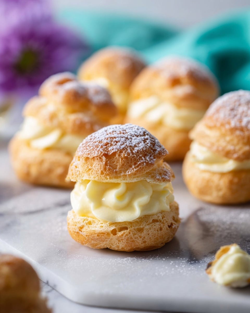 Cream Puffs with Pastry Cream Filling Recipe
