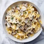 Chicken Mushroom Fettuccine Alfredo Recipe