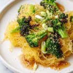 Sesame Spaghetti Squash Noodles with Broccoli Recipe