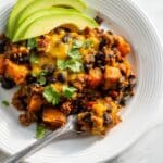 Southwestern Ground Beef Sweet Potato Skillet Recipe