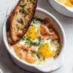 Luscious Baked Eggs with Smoked Salmon (Eggs en Cocotte) Recipe