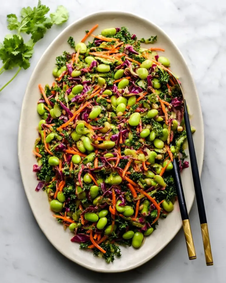 Edamame Salad with Peanut Sauce Recipe